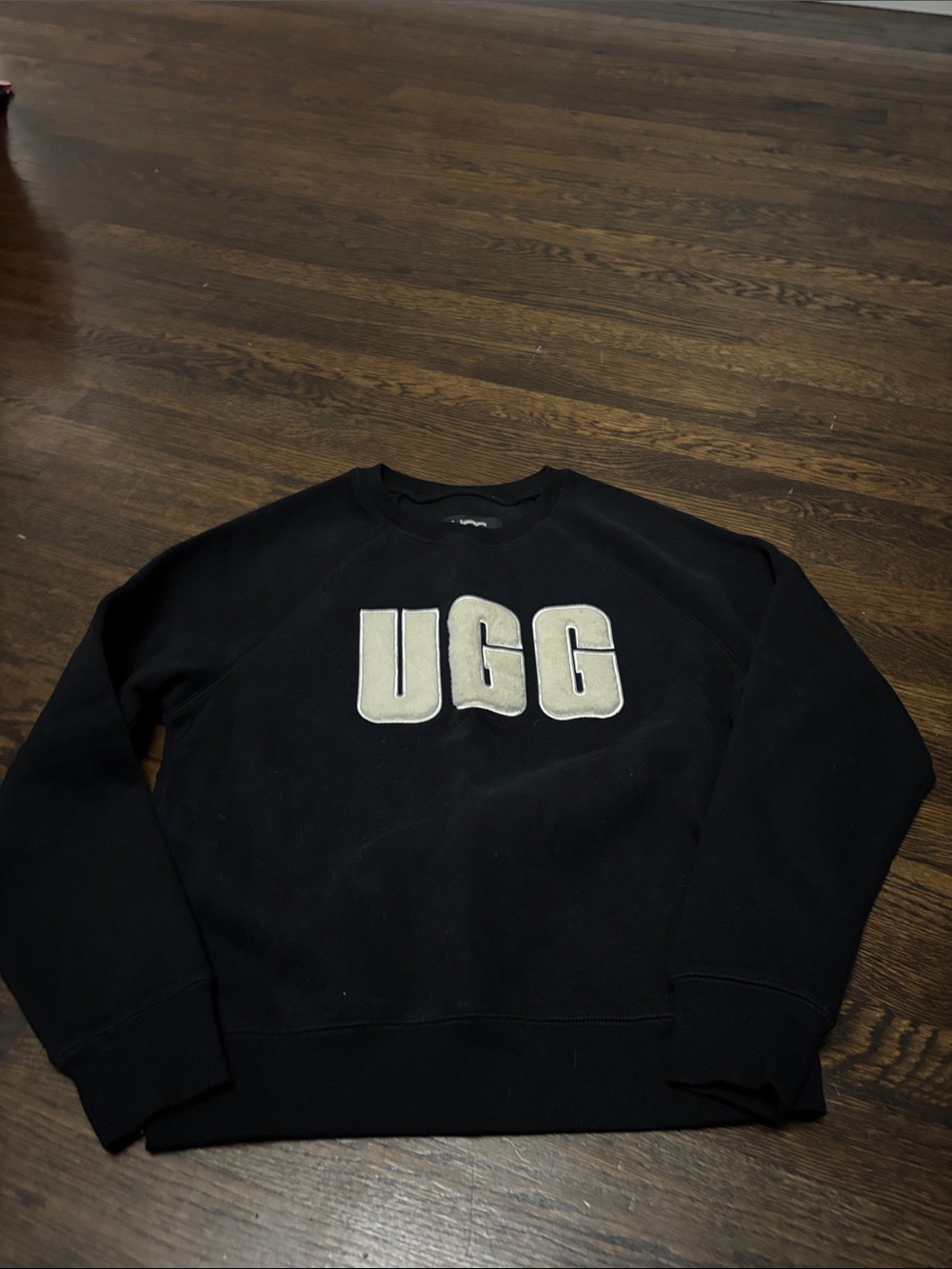 UGG  Black Logo Crewneck Sweatshirt